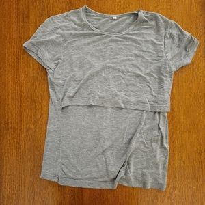 Gray soft tee